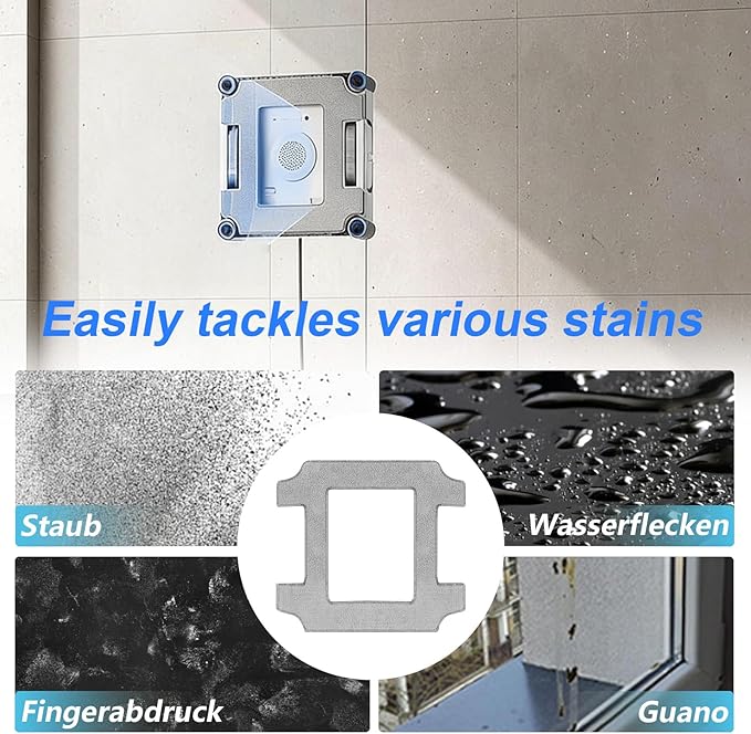 Cleaning Rag for ECOVACS WINBOT W2S/ W2S Omni Window Cleaning Robot, Washable and Reusable W2S Mop Pad Accessories 12 Pcs