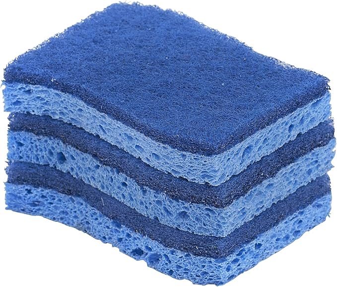 Kitchen Sponges for Washing Dishes, Non-Scratch Cellulose Dish Scrub Sponges, Cleaning Sponges for Household Use, Safe Cleaning Products, Kitchen Sponges Pack of 24, by Superio