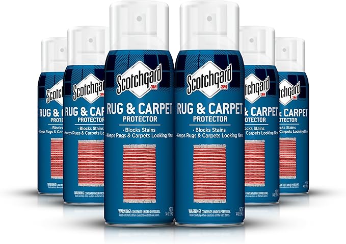 Scotchgard Carpet & Upholstery Protector Spray, 14 oz (Pack of 6) – Blocks Stains & Resists Soiling, Fabric Stain Guard for High-Traffic Areas, Easy to Apply for Long-Lasting Protection