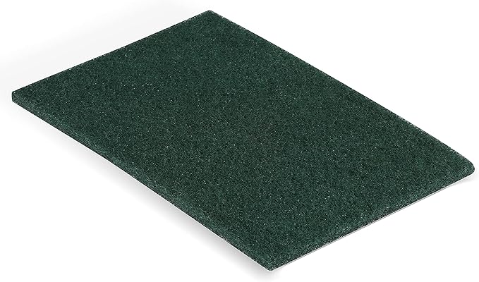 Professional Medium Duty Scouring Pad, Green, 10/Pack