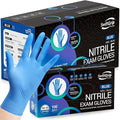 Disposable Nitrile Exam Gloves, Blue, Nitrile Gloves Disposable Latex Free, Medical Gloves, Cleaning Gloves, Food-Safe Rubber Gloves, Powder Free, Non-Sterile, 1000-ct Case (Large)