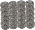 Superio Stainless Steel Scourers Steel Wool Scrubber Pad Used for Dishes, Pots, Pans, Grill, Stoves, and Ovens, Easy scouring for Tough Kitchen Cleaning Pack of 24