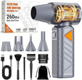 BOBYE Compressed Air Duster, 350W High-Powered Electric Air Duster with 180,000 RPM, Extended Runtime, 10000 mAh Battery, Mini Blower & Air Duster Rechargeable for Keyboard, PC, Car, Home, Outdoor