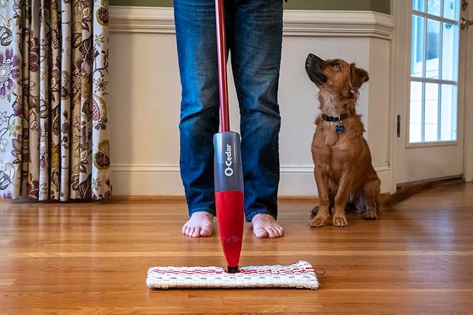 O-Cedar ProMist MAX Microfiber Spray Mop Removes 99% of Bacteria with just Water, Features 1 Extra Refill