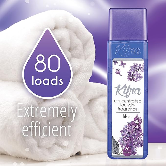 KIFRA Lilac Concentrated Laundry Fragrance 6.76 Fl Oz 200ml 80 Washing Cycles