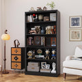 Heavy-Duty Metal Open Storage Cabinet with Adjustable Shelves, 5-Tier Shelving Unit, Easy Assembly Freestanding Organizer for Garage, Pantry,Office, Living Room (Black, 5 Tier-55"H x 27.6"W x 11.8"D)