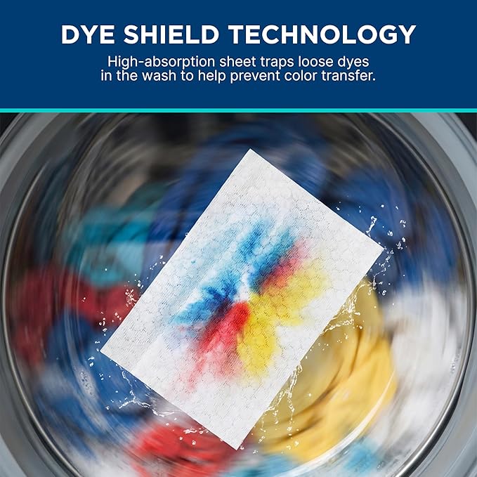 Carbona Color Grabber™ | Protects Laundry from Color Runs or Bleeds | Mix Whites & Colors | in-Wash Dye Grabbing Sheets | 30 Count Per Box, 1 Pack