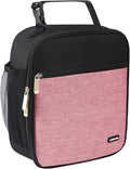 Lovoeo Lunch box Lunch bag for men women Insulated Lunchbox Lunch bags for Work Picnic Travel (Thicken dusty pink)