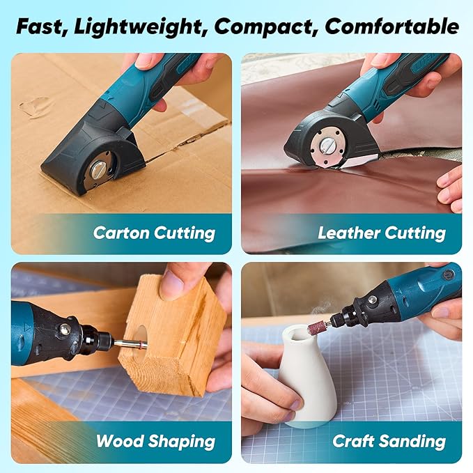 Saker 65-in-1 Mini Electric Screwdriver Set, DIY Tool Kit with 4V Cardboard Cutter & Rotary Tool, 2.5N.M, 2000mAh Battery, USB-C Charging, Ideal Tool for DIY Tasks and Light-Duty Home Repairs
