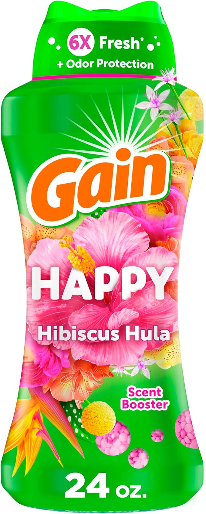 Gain In-Wash Laundry Scent Booster Beads, Happy, 24 oz