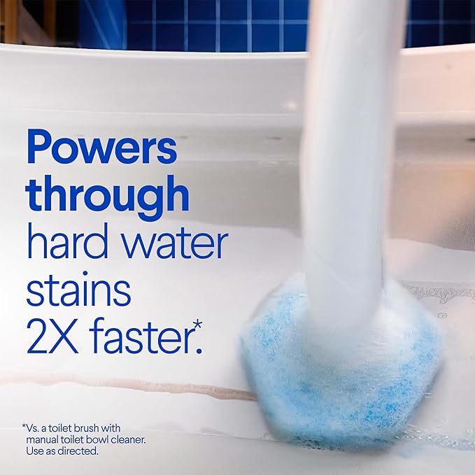 Clorox ToiletWand Disposable Toilet Cleaning System, Spring Cleaning Essential, ToiletWand, Storage Caddy, and 16 Disinfecting ToiletWand Scrubbing Pad Refills
