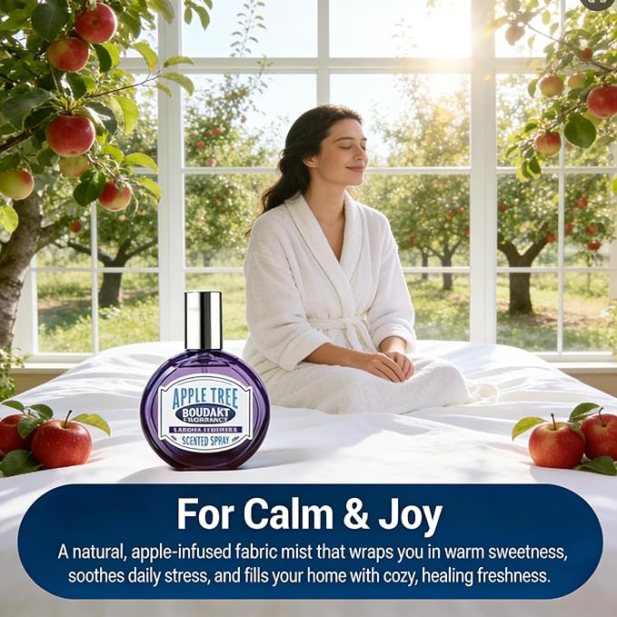TSA Travel Fabric Refresher Spray - Plant Based Molecular Odor Eliminator for Clothes Car Couch - Quick Dry Apple Aromatherapy Linen Mist 1.35oz