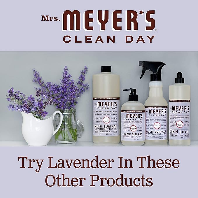 MRS. MEYER'S CLEAN DAY Dryer Sheets, Fabric Softener, Reduces Static, Infused with Essential Oils, Lavender, 80 Count