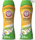 ARM & HAMMER Clean Scentsations In-Wash Scent Booster,Laundry Scent Booster Clean Meadow-scent,24 Oz,(Pack of 2)