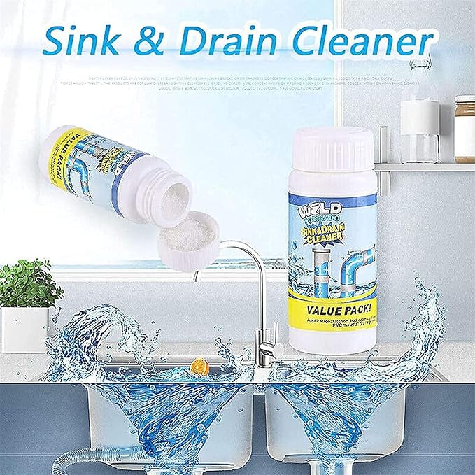 World Tornado Sink Drain Cleaner, Wild Tornado Pipe Dredge Deodorant, Powerful Sink and Drain Cleaner Pipe Cleaner, Fast Foaming Drains Cleaner for Kitchen and Pipes Cleaning Tool (4pcs)