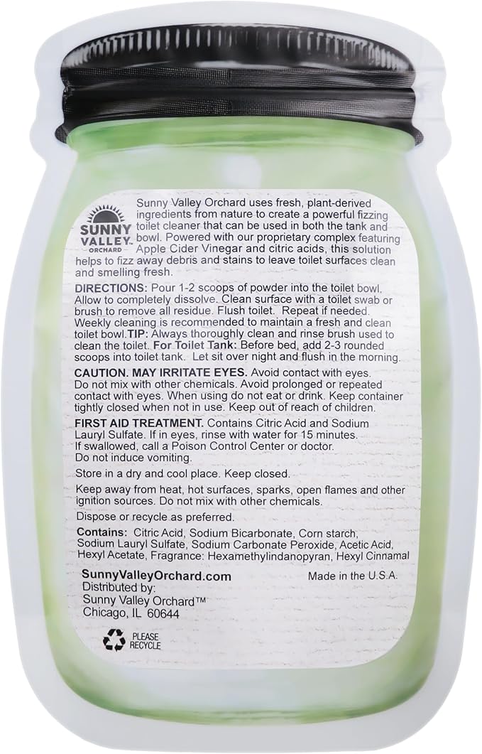 Apple Cider Vinegar Foaming Toilet Bowl Cleaner