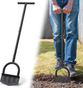 Manual Edger Lawn Tool, 39 Inch V-Shaped Garden Lawn Edger with Foot Pedal & T-Handle for Lawn Care, Heavy Duty Hand Lawn Edging for Driveway, Garden Bed, Sidewalk
