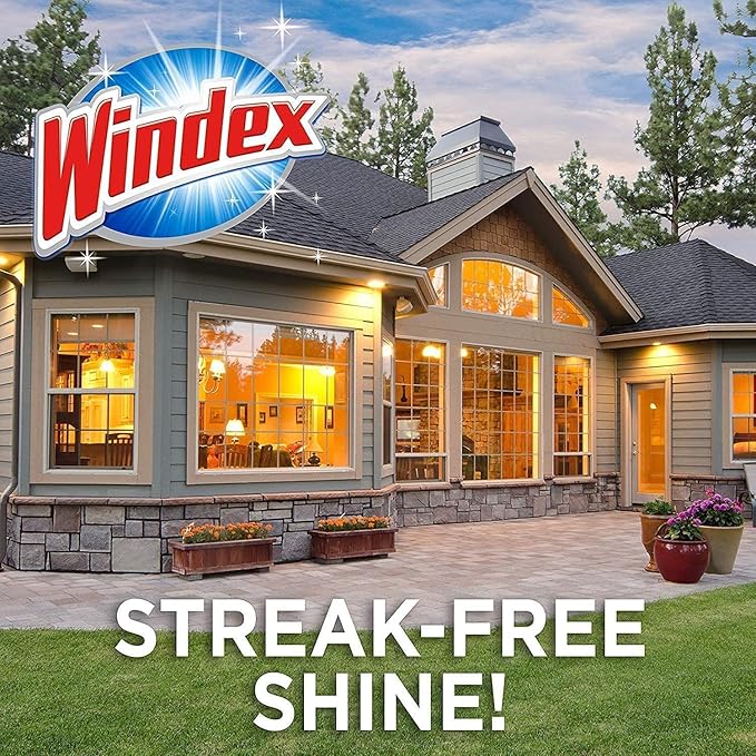 Windex Outdoor All-in-One Window Cleaner Pads Refill, 2 Count (Pack of 1)