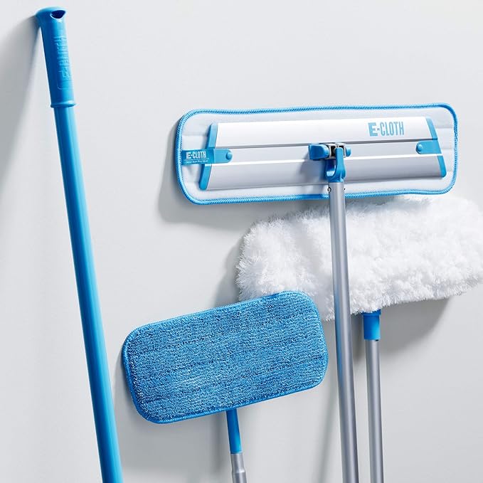 E-Cloth Flexi-Edge Floor & Wall Duster Head, Reusable Dusting Mop for Floor Cleaning, Floor Cleaner Ideal for Harword, Tile, Laminate and Other Hard Surfaces, 100 Wash Guarantee, 1 Pack