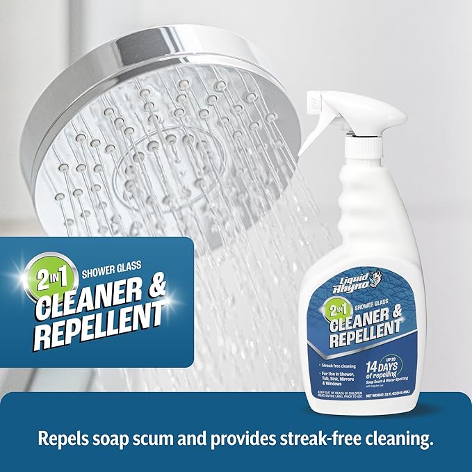 Danco Liquid Rhyno 2-in-1 Shower Glass Cleaner & Repellent