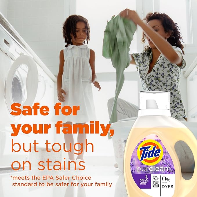 Tide Purclean Liquid Laundry Detergent, 63 fl oz, 48 Loads