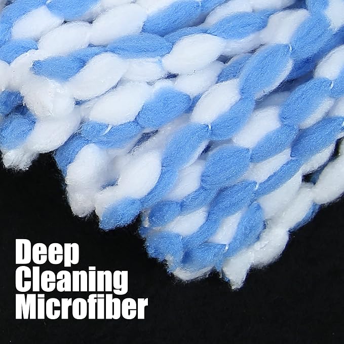7 Pack Mop Replace Head for 2-Tank Spin Mop Compatible with Ocedar Rinse Clean - Mop Refills Made of Microfiber, Deep Cleaning Machine Washable and Easy-to-Replace