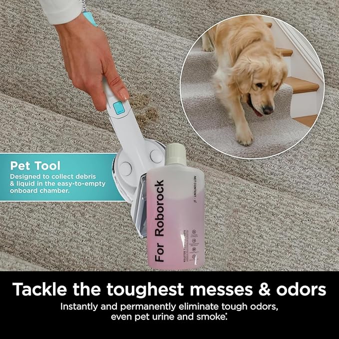 1L Stain & Odor Remover, Carpet Cleaner. Compatible With Roborock. Compatible With All Upright And Compact Deep Carpet Cleaners(1 PCS)