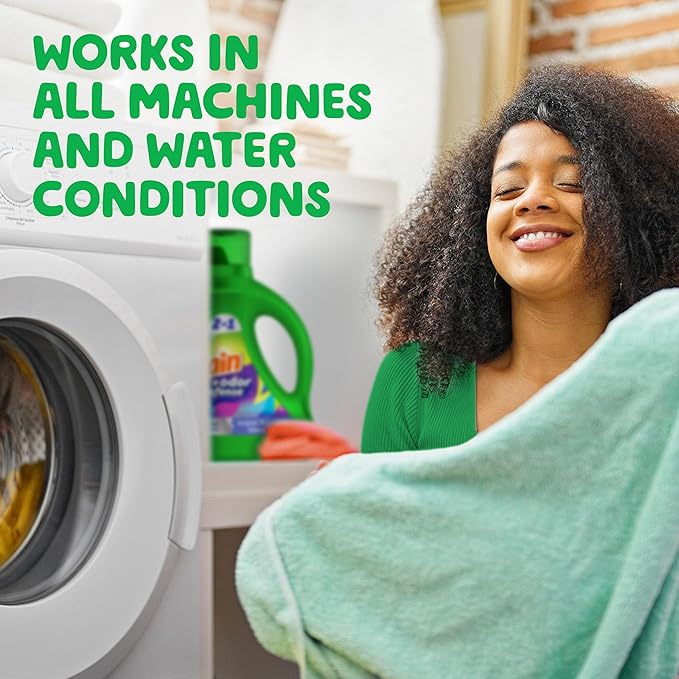 Gain Odor Defense Liquid Laundry Detergent, Super Fresh Blast Scent, 88 fl oz, 61 loads, 2 in 1, Laundry Detergent Liquid Soap, HE compatible