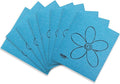 Skoy Cloth, 8-Pack Versatile Swedish Dishcloths for Kitchen and Household Use, Reusable Cleaning Cloths, Planet-Friendly, Dishwasher and Dryer-Safe, Blue