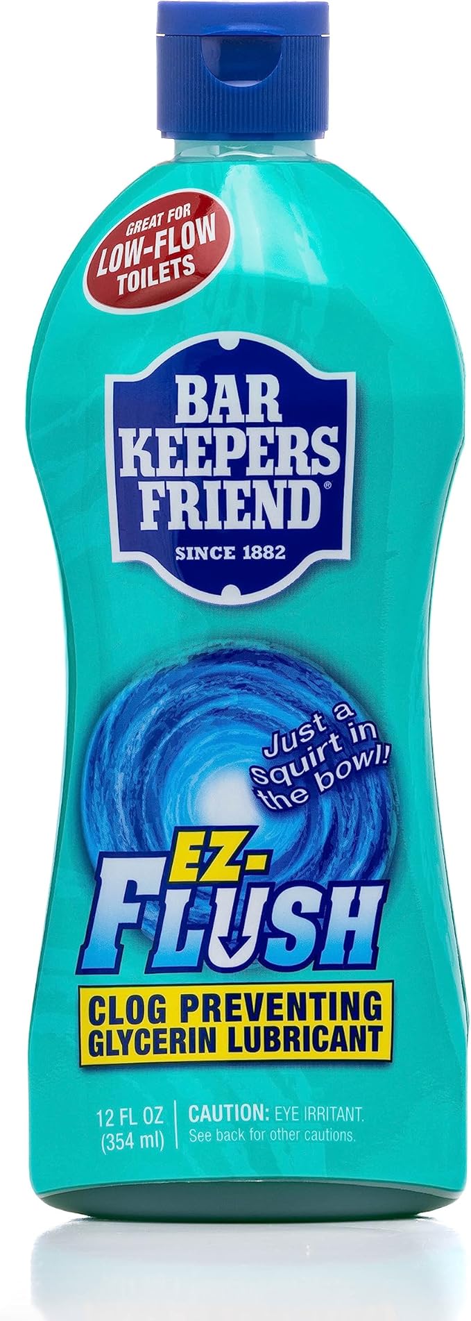 Bar Keepers Friend MORE Spray + Foam Multipurpose Cleaner (25.4 oz) for Shower, Tile, Rust Stains, Hard Water, Soap Scum & EZ-Flush Toilet Bowl Flushing Aid (12 oz) to Help Prevent Clogged Toilets