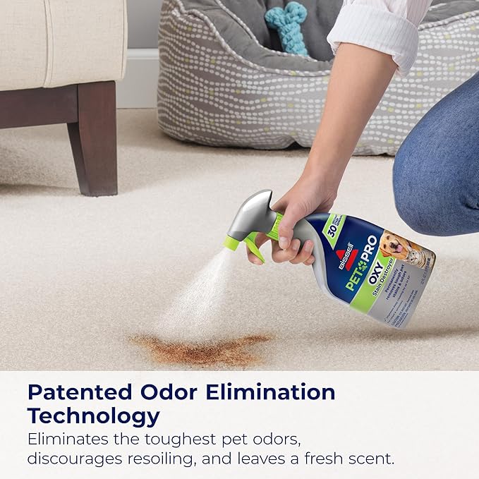 Bissell PET PRO OXY Stain Destroyer for Carpet and Upholstery, 22 oz, 17739, 2 Count (Pack of 2)
