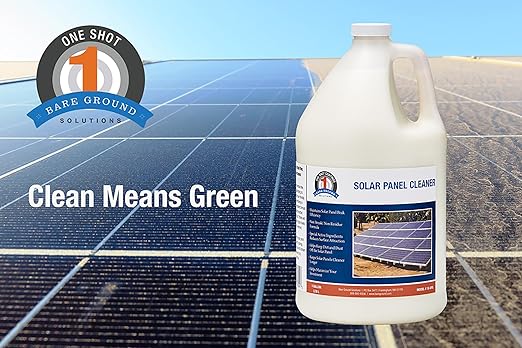 Bare Ground Winter Bare Ground Solutions One Shot 1S-SPC Solar Panel Cleaner, 1 Gallon