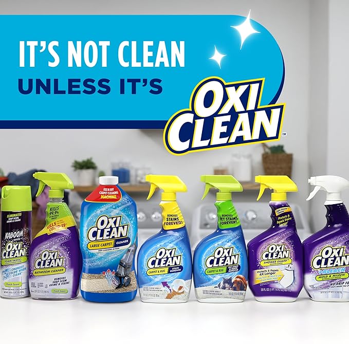 OxiClean Large Carpet Cleaner Liquid Solution for Steam Cleaning Machines, 64 fl oz