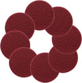 Murtenze 8 PCS Scrubber Scouring Pads, 400 Grits Flocking Scuff Pads Hoop and Loop Scuff Conditioning Discs Polishing Pad for Furniture Automotive Cleaning Rust Removal