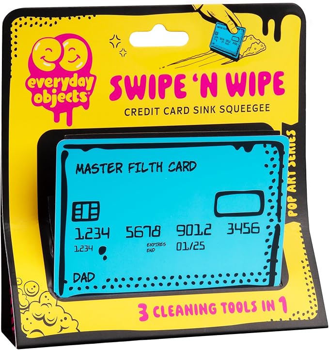 Swipe ’N Wipe – Credit Card Sink Squeegee (Blue)