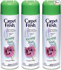 Carpet Fresh No Vacuum Freshener and Deodorizer Spray, Morning Rain (3 Pack)