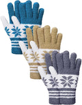 Patelai 3 Pairs Microfiber Plant Dusting Gloves Leaf Cleaning Gloves for Indoor Plants, Blinds, Furniture, House (Gray,Dark Blue,Khaki,White,Small)