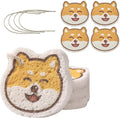 JOYMOOP Cartoon Kitchen Sponge, Cellulose Sponges for Cleaning, 4 Pack Non-Scratch Sponges for Washing Dishes, Reusable Sponge for Kitchen, Bathroom and Office - Doggy Pattern