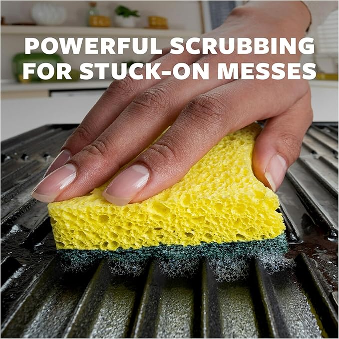 Scotch-Brite Heavy Duty Scrub Sponges, for Washing Dishes and Cleaning Kitchen, 12 Scrub Sponges (Pack of 2)