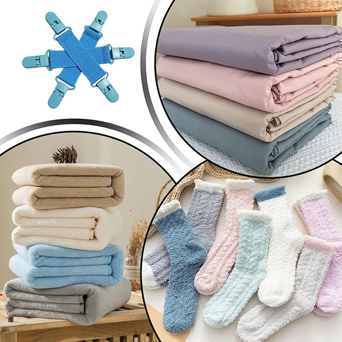 Sheet Detangling Tool For Dryer, Fitted Sheet Dryers Detangling Clips, Sheets Straightener, Bed Sheets Clips Holder For Untangling Twisting Washer Dryer Businesses Home Hotel
