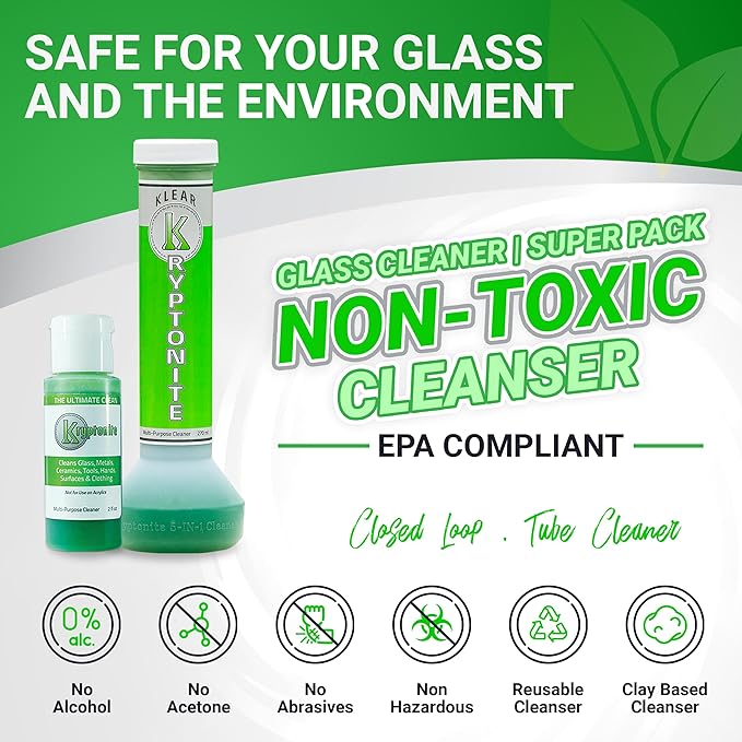 KLEAR Kryptonite Multipurpose Glass Cleaner | Powerful Cleaning Combo | Glass Friendly Glass Cleaner| 22 oz