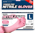 Beastek Nitrile Disposable Exam Gloves, 4Mil 100 Ct Powder-Free Latex-Free Food-Safe for Cooking Medical Esthetician, Orchid