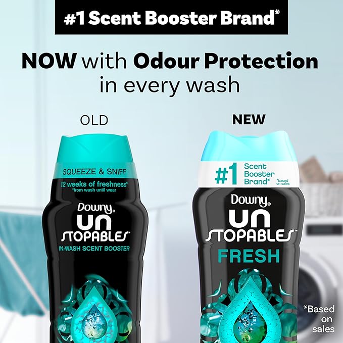 Downy Unstopables In-Wash Laundry Scent Booster Beads, Fresh, 18.2 oz
