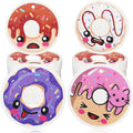 8 Pack Cute Kitchen Sponges Dish Set Compressed Non-Scratch Reusable Kitchen Cleaning Household Sponges for Dishes, Pans, Kitchen, Fruit, Plate, Bathroom(Donut)