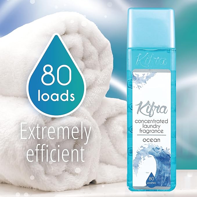 KIFRA OCEAN Concentrated Laundry Fragrance 6.76 Fl Oz 200ml 80 Washing Cycles