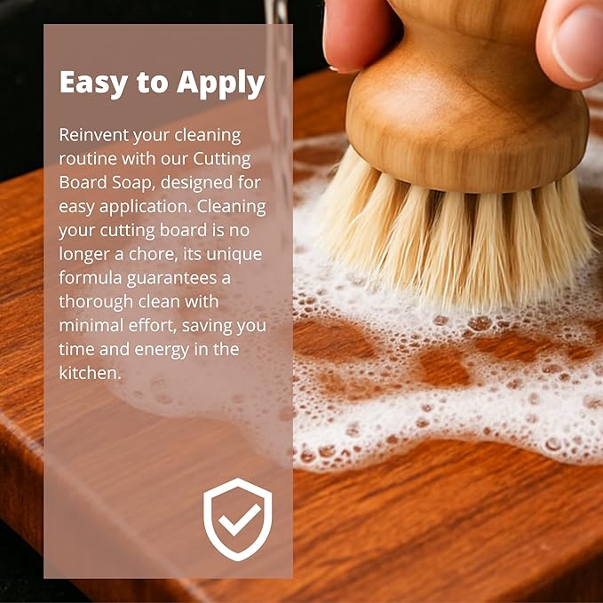 Specialist Board Cutting Board Soap by the Block & Board Company | Food Grade Finishing Wax for Wood, & Butcher Block, and Countertop | Preserves Wood | Food Grade Cleaning Solution | 8.5oz/250ml