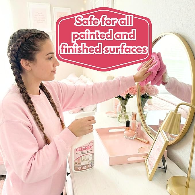 All Purpose Cleaning Spray – Non-Toxic, Pet & Kid Safe, Multi-Surface Cleaner for Walls, Furniture, Counters, Bedrooms & Everyday Surfaces. Safe cleaner for Painted or Finished Surfaces.