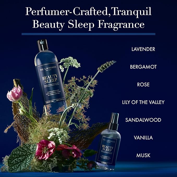 The Laundress Beauty Sleep Luxury Laundry Detergent, Bedding & Sleepwear Concentrated Enzyme Bio-Based Formula, Lavender & Sandalwood Fragrance Blend, Stain Remover, 16 Oz, 15 Loads, (Pack of 2)