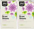 365 by Whole Foods Market, Lavender Fabric Softener Sheets 80 Count, 80 Count (Pack of 2)