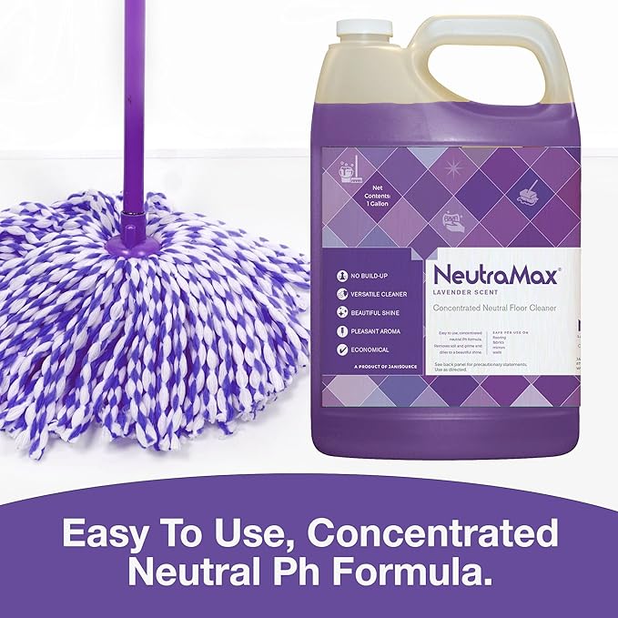 Neutramax Lavender Scented Concentrated Neutral Floor Cleaner, Gallon (Case of 4)